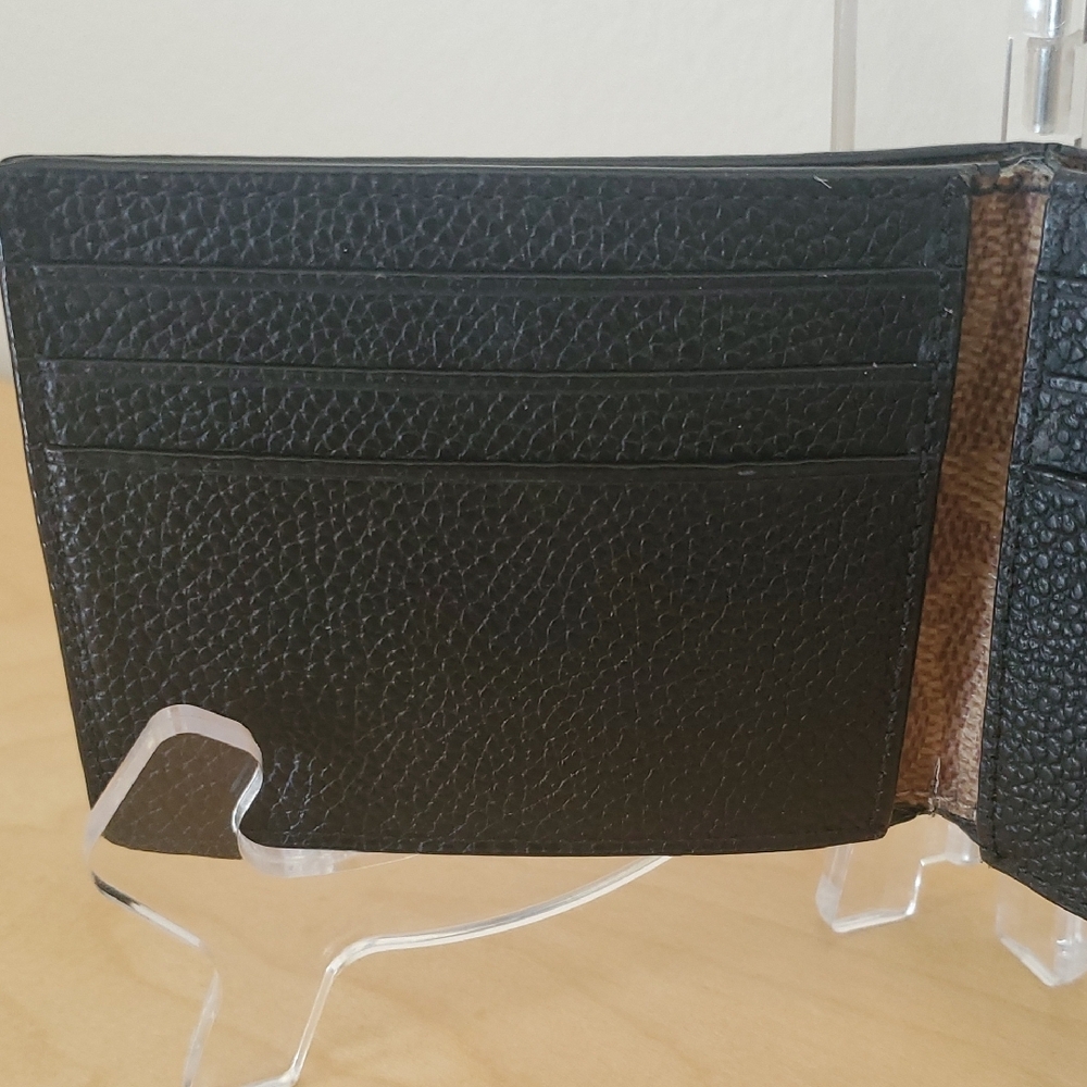 Coach Pebbled Black Leather Wallet - Picture 3 of 12
